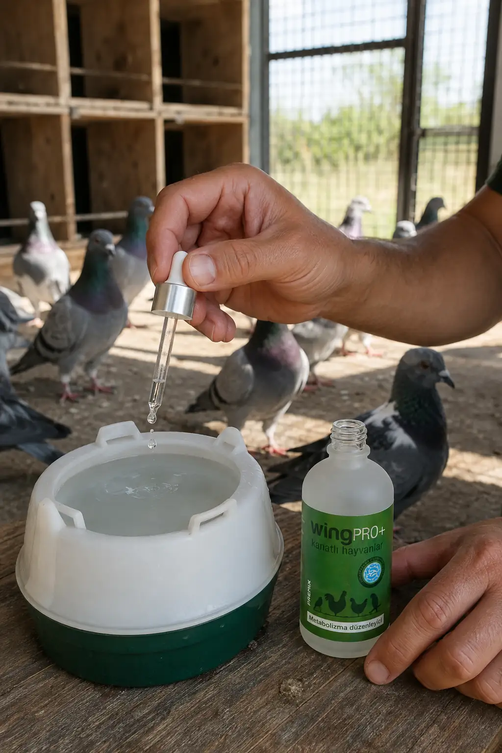 wingPRO+ güvercin — Suya / suluğa