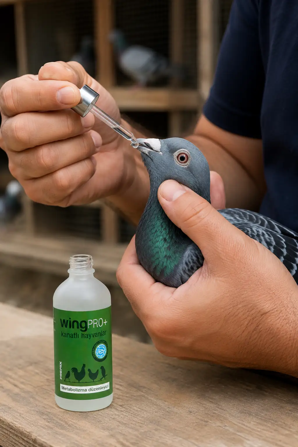 wingPRO+ güvercin — Doğrudan gagaya