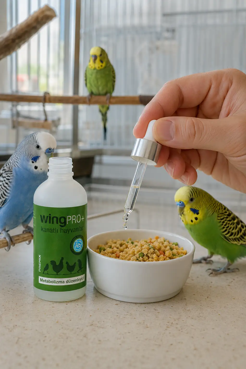 wingPRO+ Yem / yumurta mamasıyla — kullanım